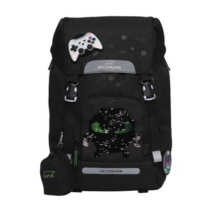 Beckmann Schulrucksack Classic Maxi 6-teiliges Set - Pixel