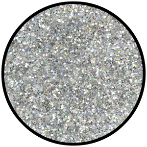 Eulenspiegel Standard-Glitzer Silber-Juwel (mittel) holographisch 6g