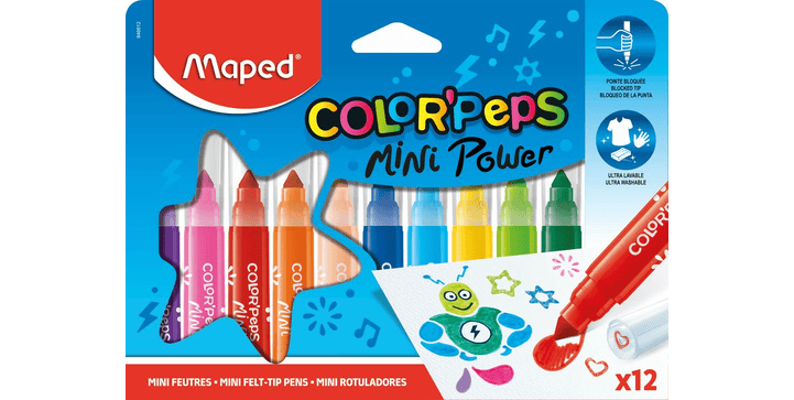 Maped Filzstifte COLOR'PEPS MINI JUMBO x 12