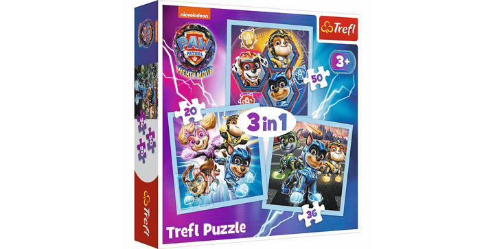 Trefl 3 in 1 Puzzle - Mighty Pups / Paw Patrol