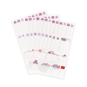 Legami Set aus 66 klebenden Labels - Kitty