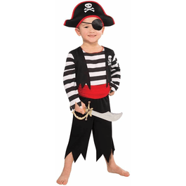 Amscan Nachhaltiges Piratenmädchen-Kostüm Für Kids (2–8 Jahre) – Aus 100% Recyceltem Material