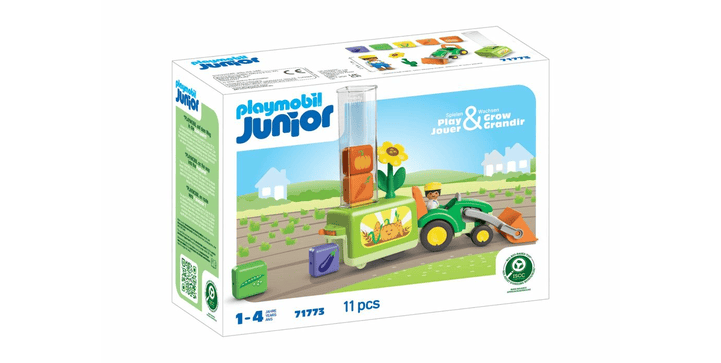 71773 JUNIOR: Traktor mit lustiger Pflanzmaschine - Playmobil