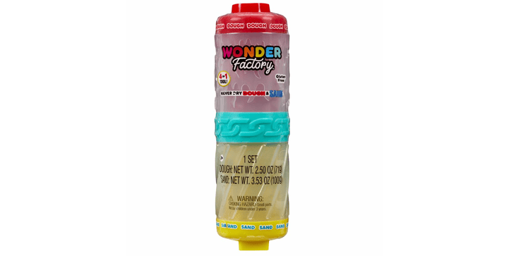 Wonder Factory Starter Set - Rote Knete + Gelber Sand
