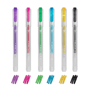 Legami Shine Like a Diamond - 6er-Set aus glitzernden Mini-Gelstiften