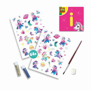 SES Unicorn - Metallische Glitzertattoos