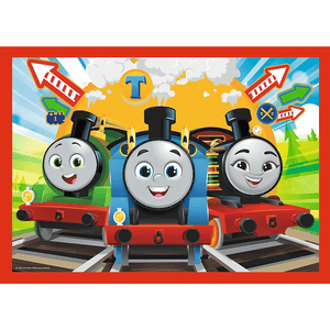Trefl 4 in 1 Puzzle  12 + 15 + 20 + 24  - Thomas die Lokomotive