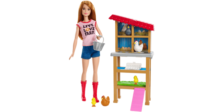 Barbie Hühnerzüchterin Puppe und Spielset