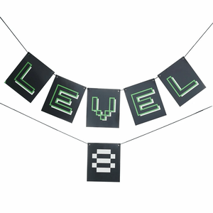 Amscan Gamer Wimpelkette "Level Up"