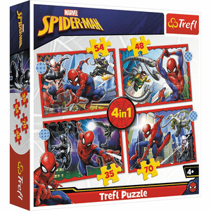 Trefl 4 in 1 Puzzle - Spiderman