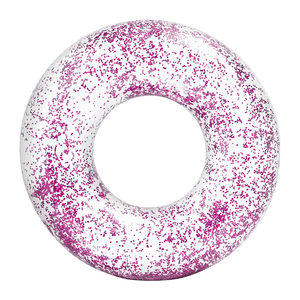 INTEX Schwimmreifen Transparent Glitter - Pink