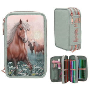 Miss Melody 3 Fach Federtasche ROMANTIC FIELDS
