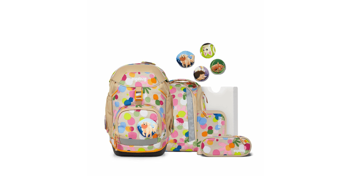 ergobag pack ECO Schulrucksack-Set Flower PowBär