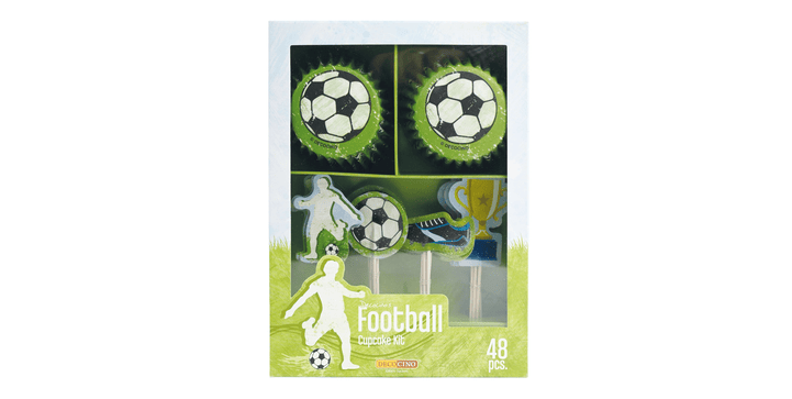 DEKOBACK® Muffin-Set 48-teilig - Fußball