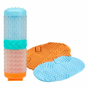 Wonder Factory Starter Set - Hellblaue Knete + Oranger Sand