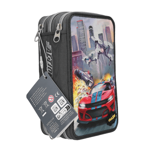 Action World 3 Fach Federtasche LED Drohne