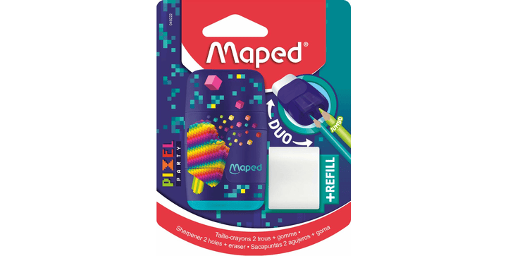 Maped Radierer/Anspitzer 2in1 PIXEL PARTY