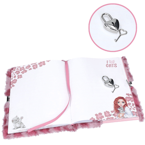 TOPModel COSY CAT Tagebuch mit Schloss Rosa