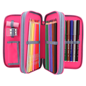 TOPModel 3 Fach Federtasche mit Silikon Pins