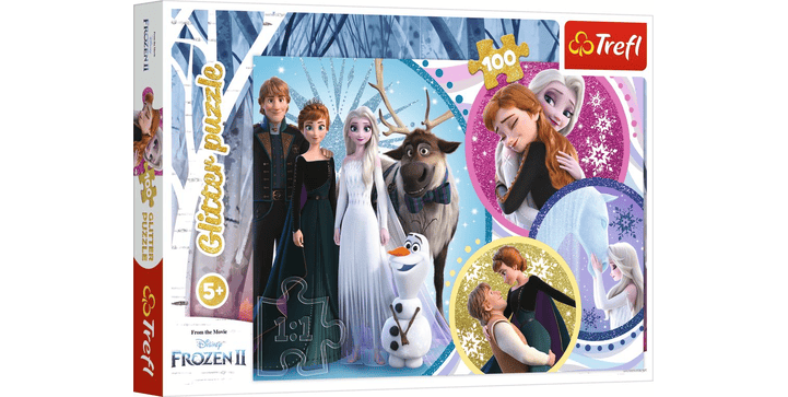 Trefl Glitter Puzzle 100 - Disney Frozen 