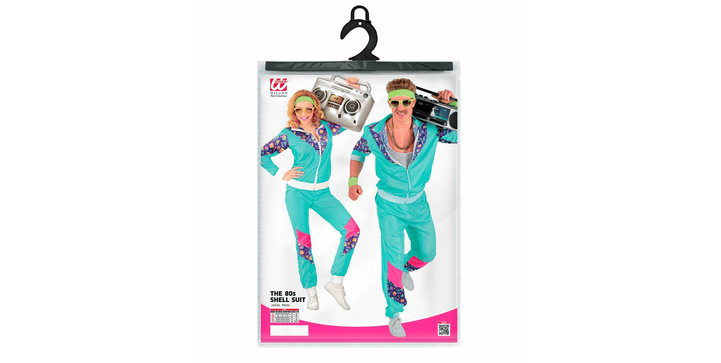 Widmann Kostüm 80er Jahre Trainingsanzug - Größe XXL blau