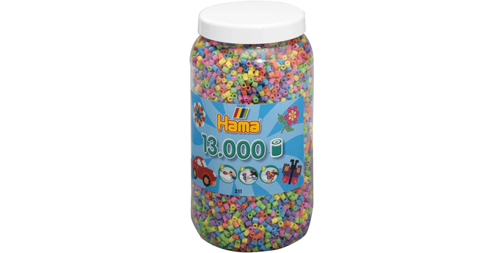 Hama Midi Bügelperlen 211-50 Pastell Mix 50 - 13.000 Stk