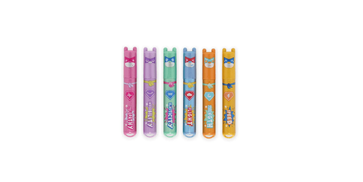 Legami 6 Mini-Textmarker-Set - Teddy´s Superpower