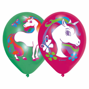 Amscan - 6 Latexballons "Einhorn"