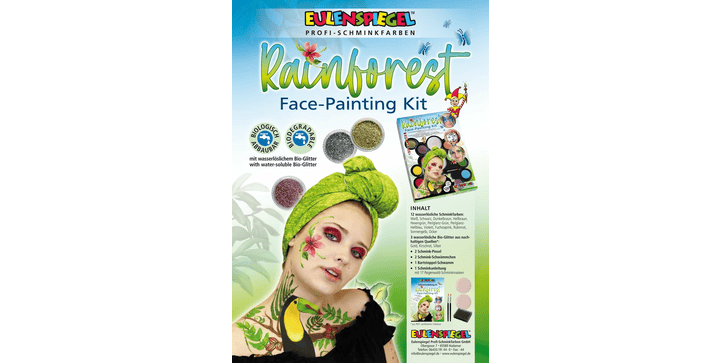 Eulenspiegel Rainforest Face Painting Kit