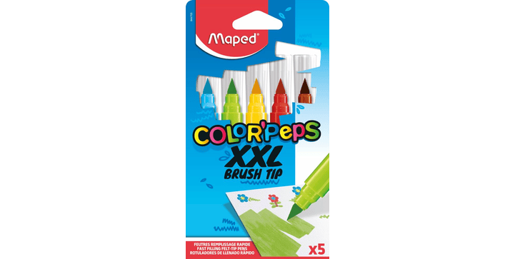 Maped Pinselfilzstifte COLOR'PEPS JUMBO BRUSH x 5