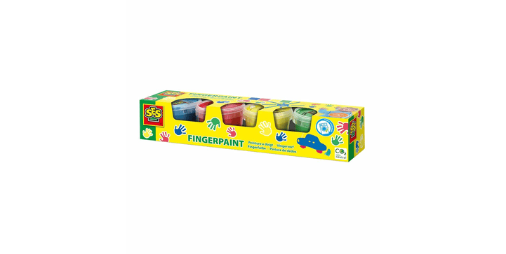 SES Fingerfarbe 4 Grundfarben x 110 ml