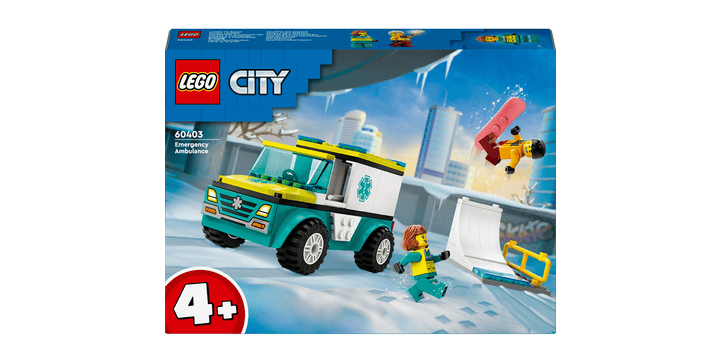 LEGO® City 60403 Rettungswagen und Snowboarder
