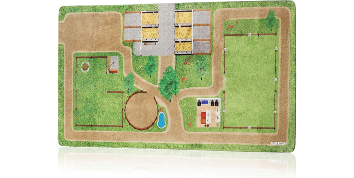 LittleLino Pferde Spielteppich Groß 118 x 220 cm