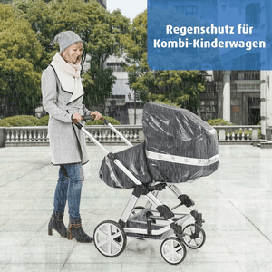 Reer - 84031 DesignLine RainSafe Classic+ Regenschutz für Kombi-Kinderwagen