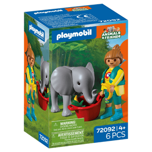 72092 Zoo: Elefantenbaby und Pflege - Playmobil