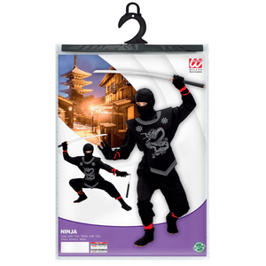 Widmann Kostüm Black Ninja - 11 bis 13 Jahre