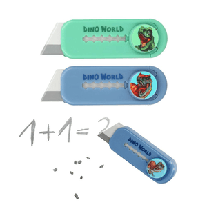 Dino World Cutter Radierer Blau oder Türkis