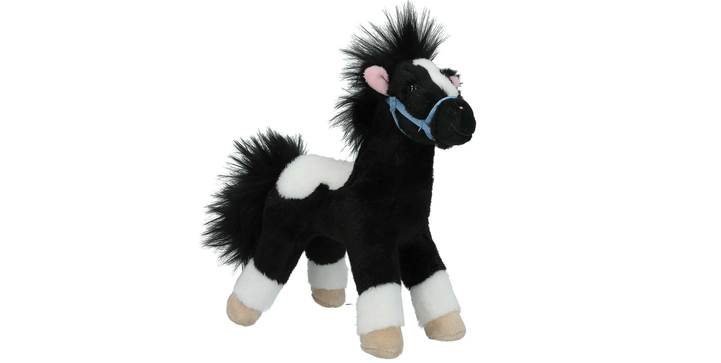Miss Melody Plüschpferd Schwarz Weiß 18 cm