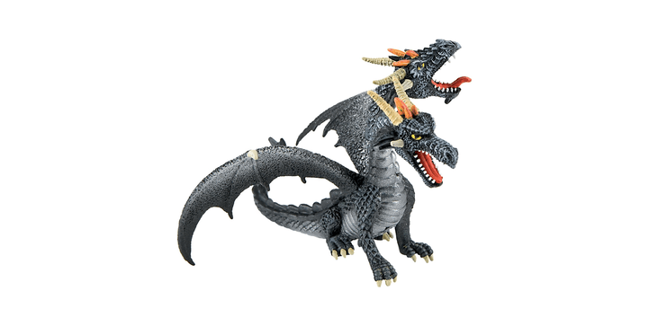 BULLYLAND® Zweiköpfiger Drache schwarz