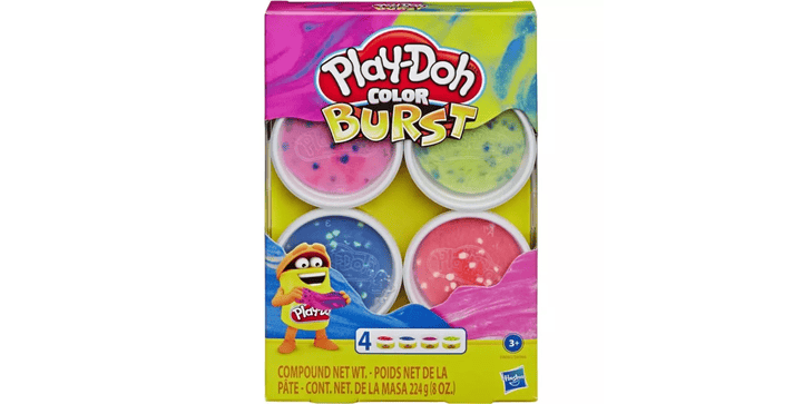 Play-Doh Color Burst 4er-Pack knallig