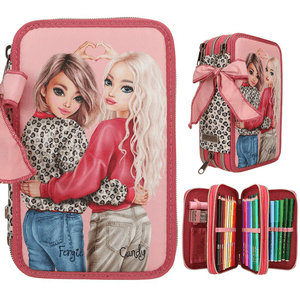 TOPModel 3 Fach Federtasche LEOHEART Fergie & Candy