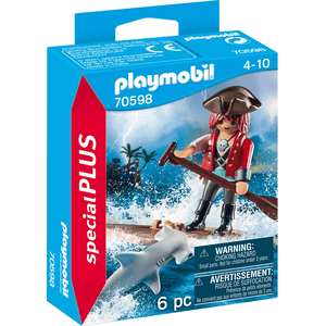 70598 Pirat mit Floß und Hammerhai - Playmobil