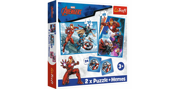 Trefl 2 in 1 Puzzles + Memo - Avengers