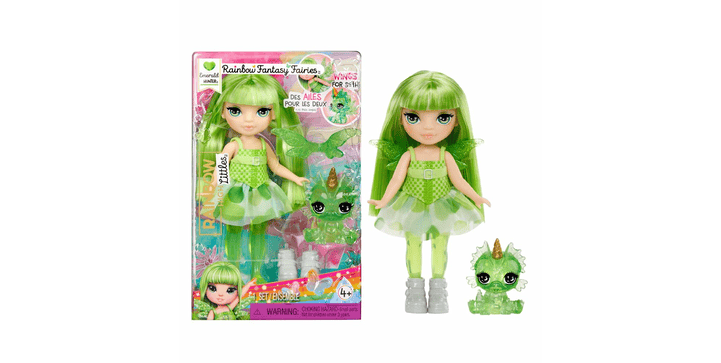 Rainbow High Littles Rainbow Fantasy Fairies Doll - Emerald (Green)