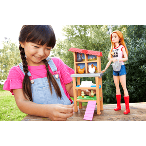 Barbie Hühnerzüchterin Puppe und Spielset