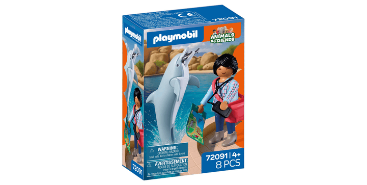 72091 Zoo: Delfin und Besucherin - Playmobil