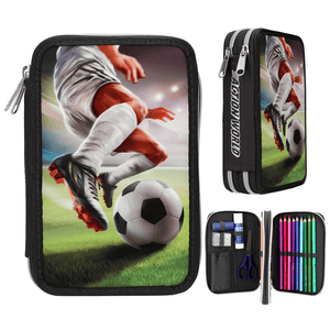 Action World 2 Fach Federtasche Fussball