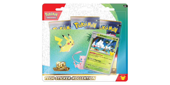 Pokémon 30 Jahre Tech-Sticker-Kollektion - Alola-Kokowei