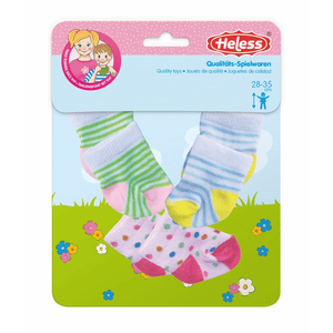 Heless Puppen-Söckchen 3er Set - Gr. 35-45 cm