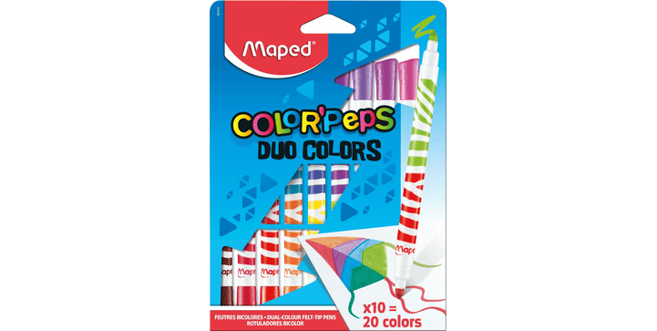 Maped Filzstifte COLOR'PEPS LONG LIFE DUO x 10